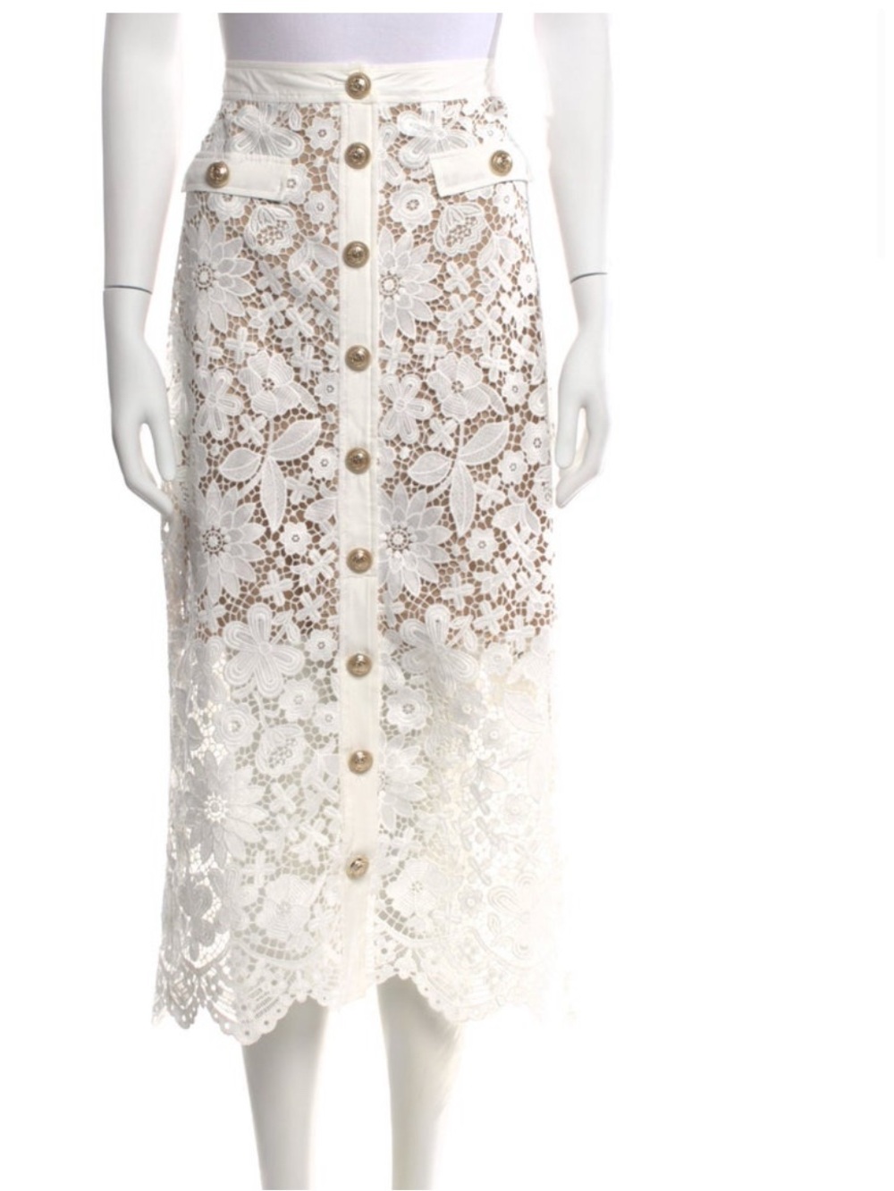 Generation Love 
Lace Pattern Midi Length Skirt Size XL